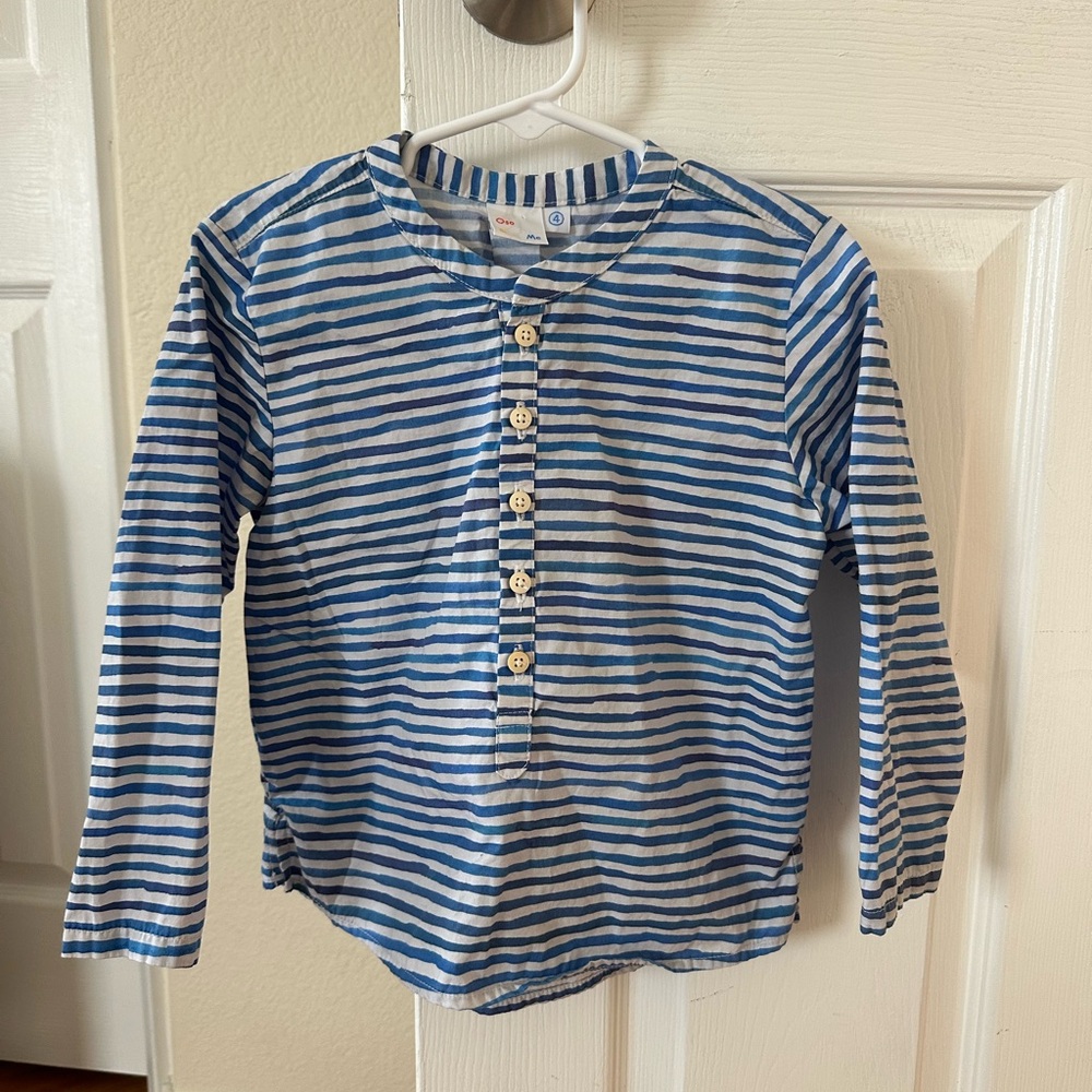 Oso & Me Lupo Shirt - Painted Stripe